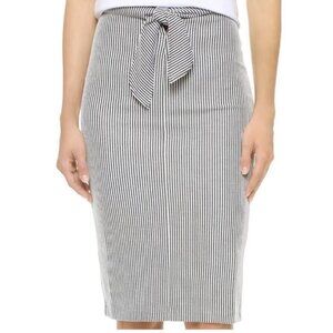 Club Monaco | Striped Tie-Front Skirt